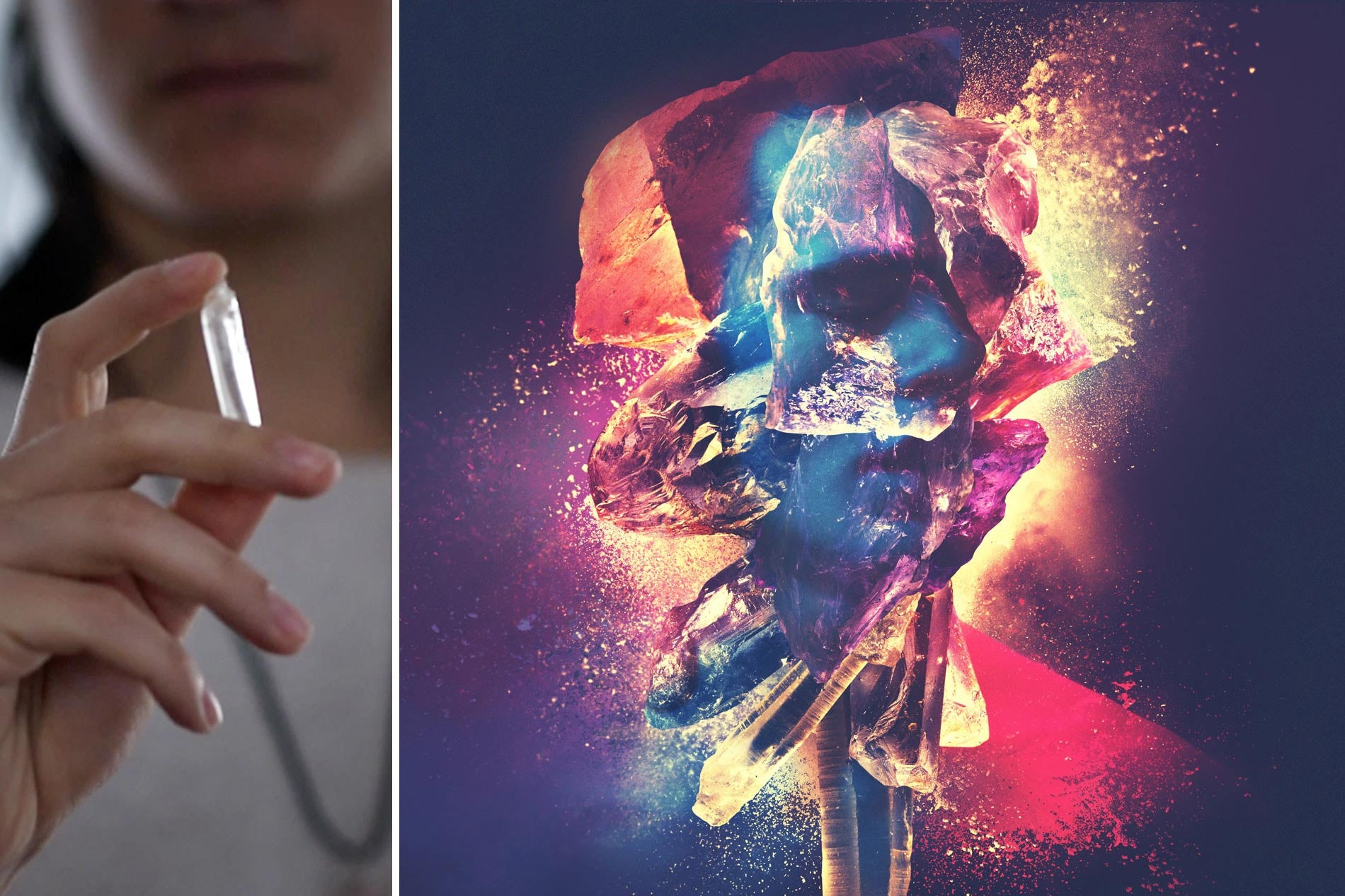 crystal double exposure portrait of aaron dalla villa from series crystal souls by ph daniel sanchez