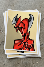 Belial III (2024) | Cubist Demon Art Print