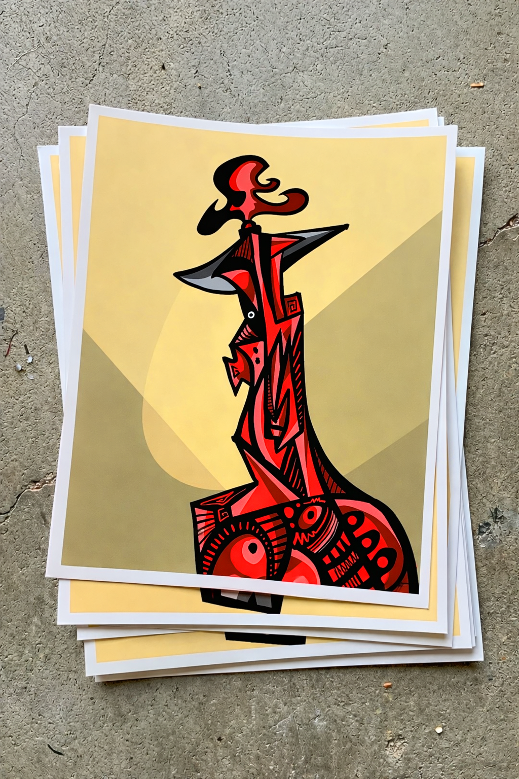 Belial VII (2024) | Cubist Demon Art Print