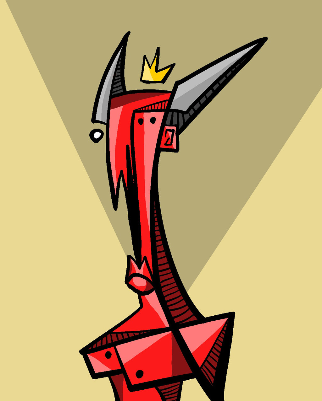 Belial V (2024) | Cubist Demon Art Print