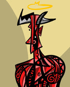 Belial VIII (2024) | Cubist Demon Art Print