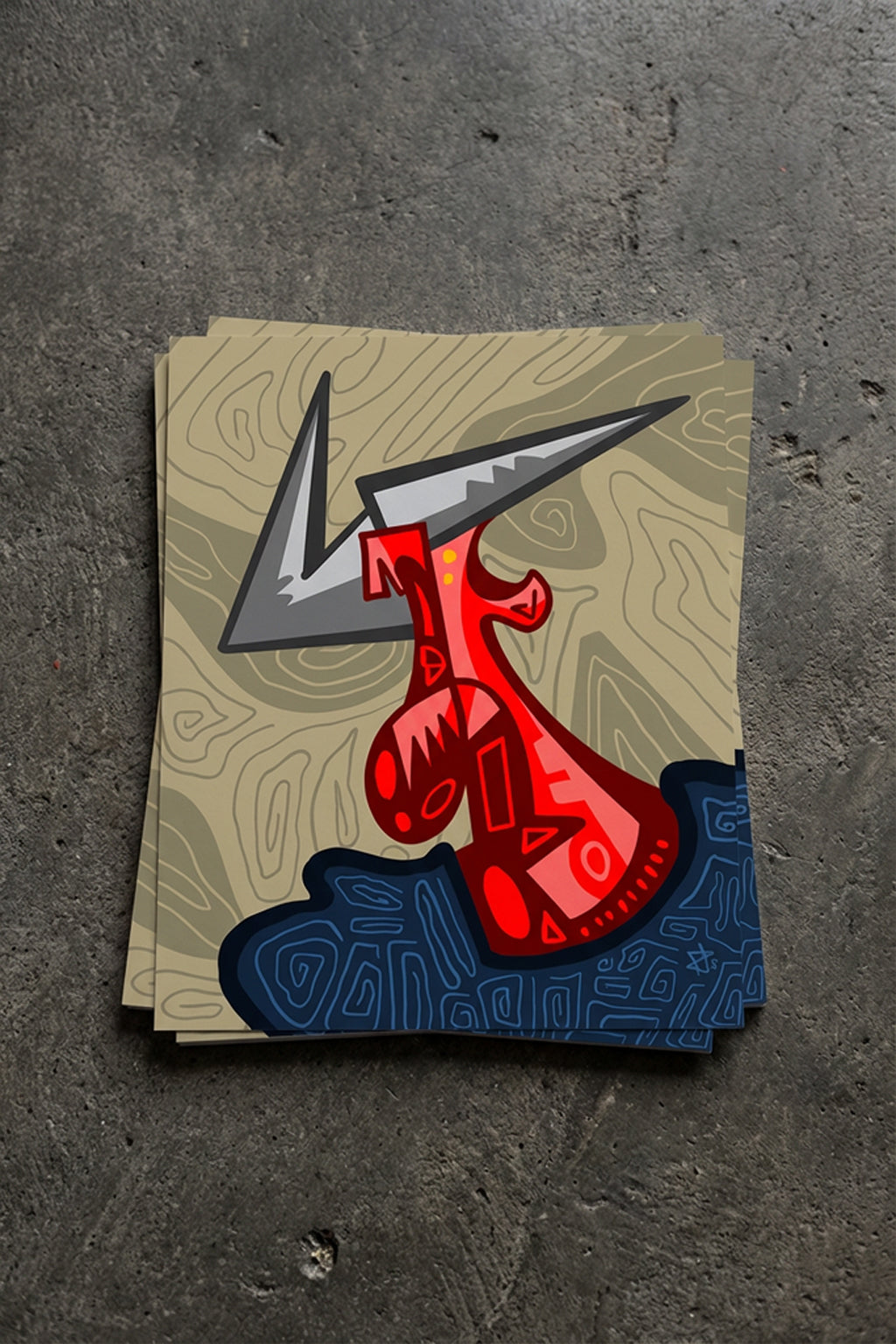 Azazel (2025) | Cubist Demon Art Print