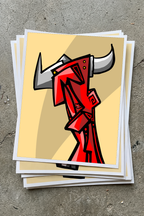 Belial IX (2025) | Cubist Demon Art Print