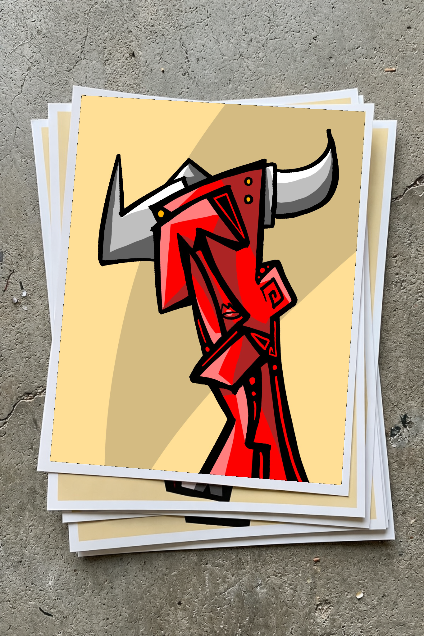 Belial IX (2025) | Cubist Demon Art Print