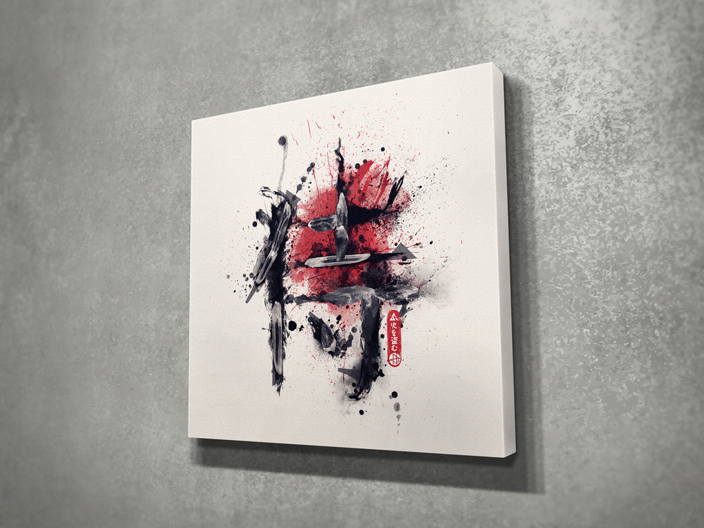 侍 Samurai Kanji Canvas Print Wall Art (Limited Edition 1 of 6)