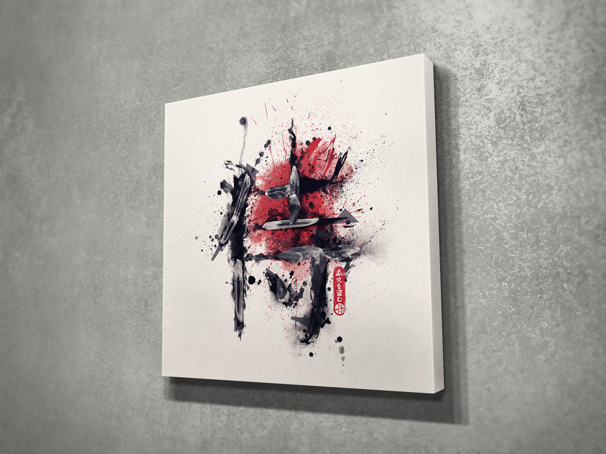 侍 Samurai Kanji Canvas Print Wall Art (Limited Edition 1 of 6)